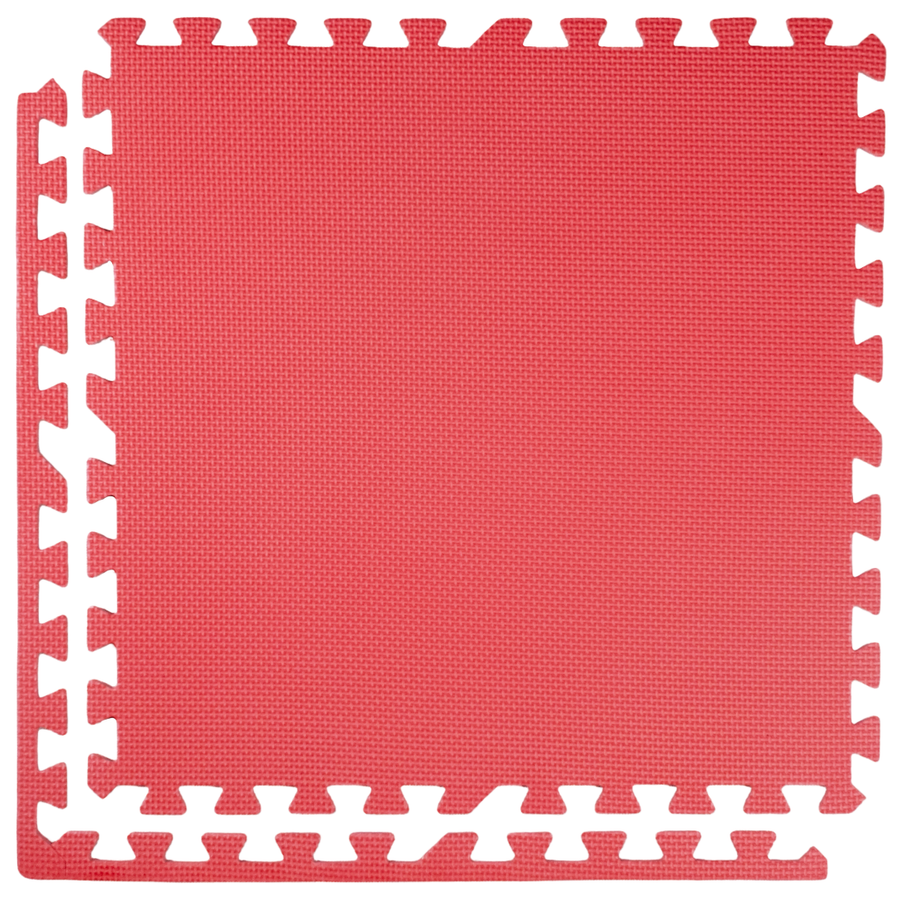 Zestaw 6szt | Mata puzzle 1cm (60x60cm) - Czerwony