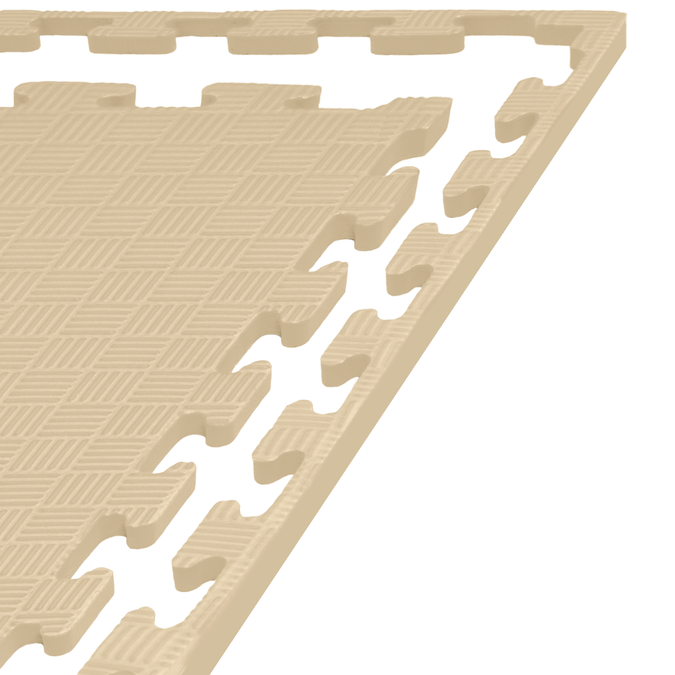 Foam floor puzzle mat 1,5cm (100x100cm) - Beige