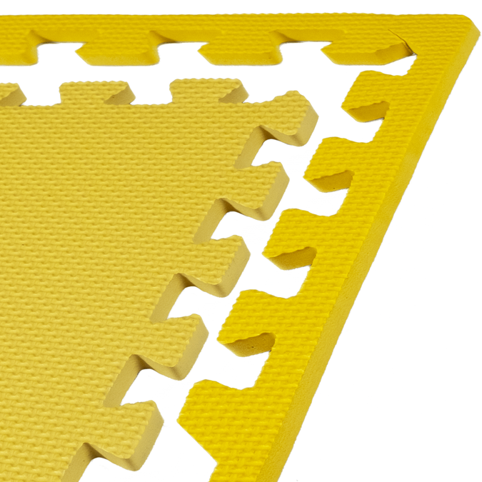 Foam floor puzzle mat 1cm (60x60cm) - Yellow