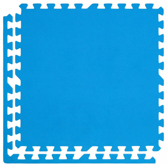 Mata puzzle 1cm (60x60cm) - Niebieski